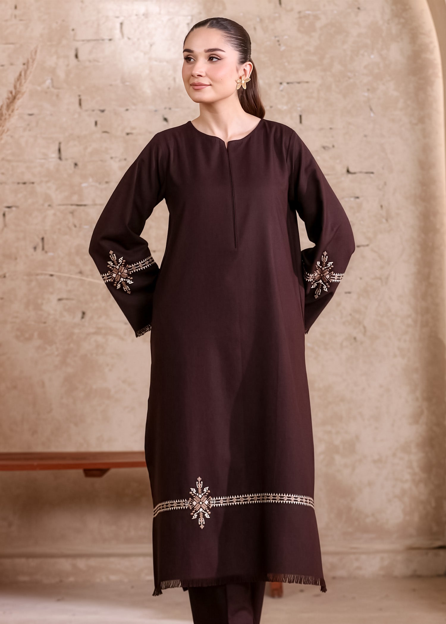 Marjaan Embroidered 2pc front view