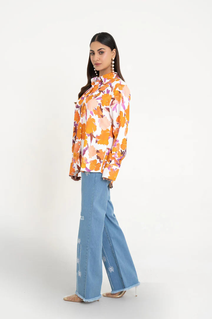 Ladies Butter fly jeans