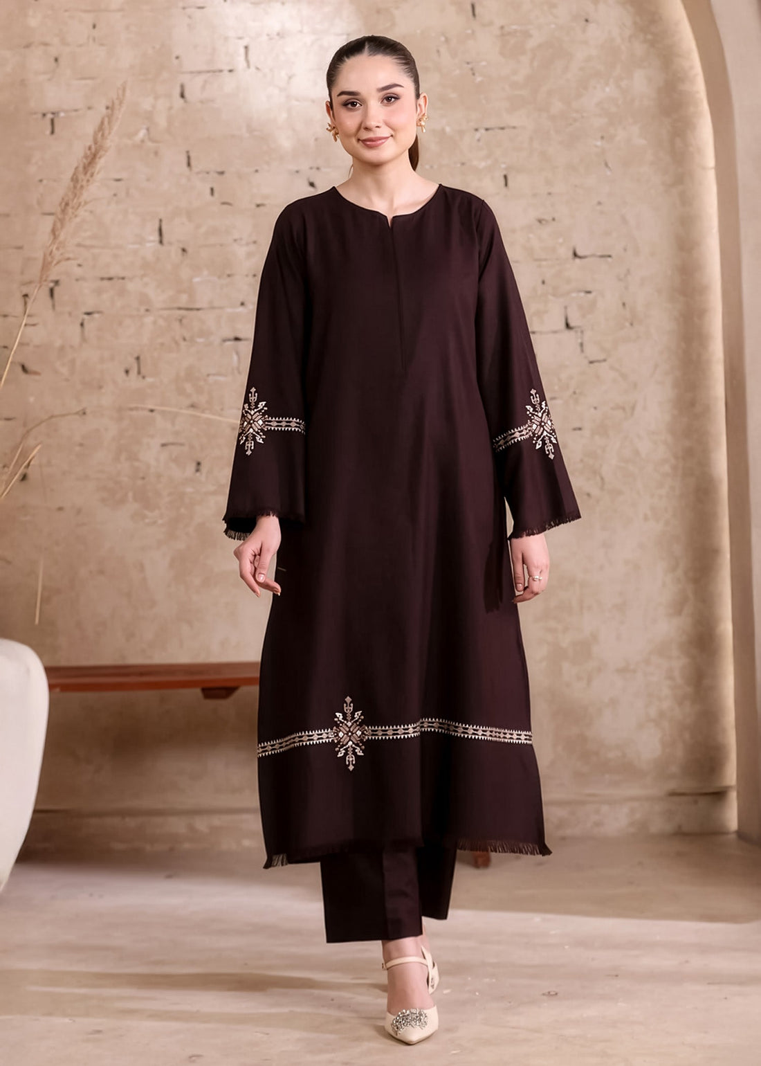 Marjaan Embroidered 2pc front view