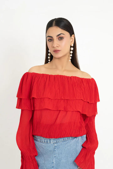 Ladies Pearl Trouser Elastic Waist