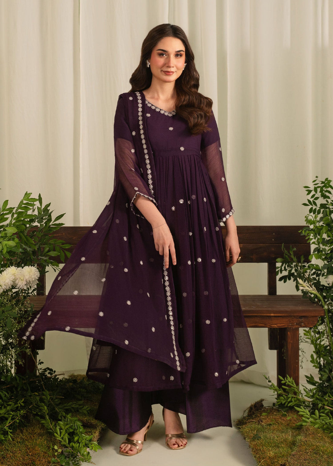 Gul Bahar maxi 3pc full front view
