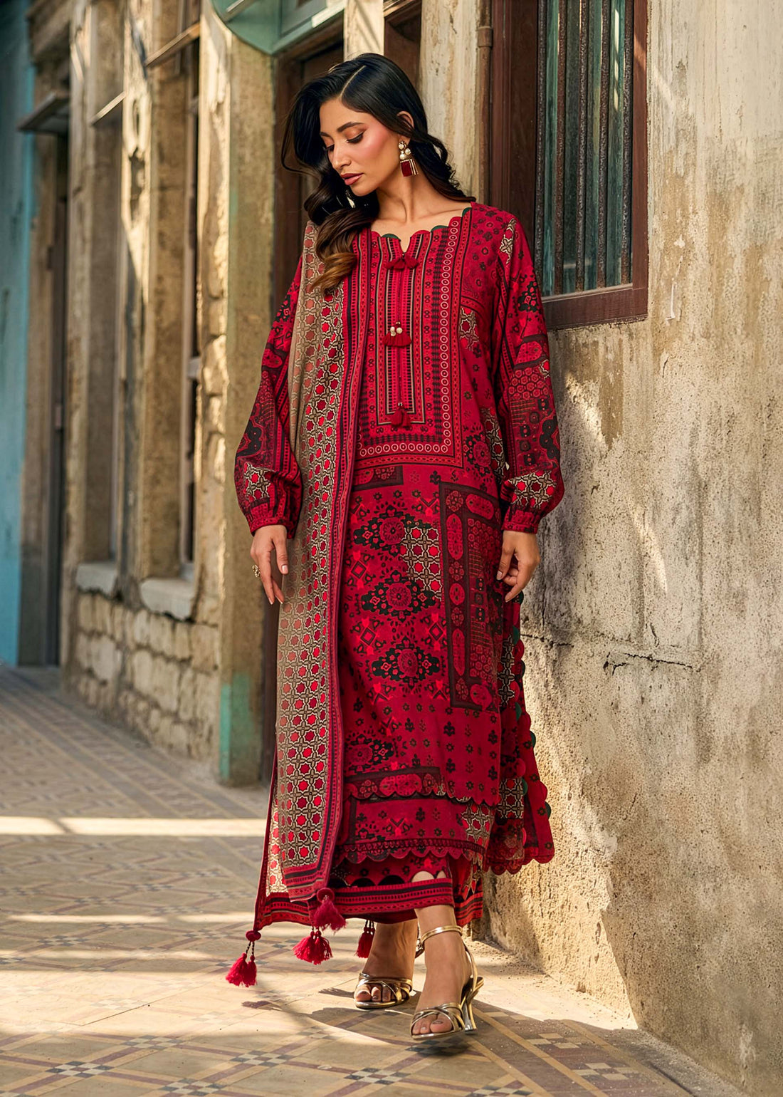 Rubab printed 3pc - main product image