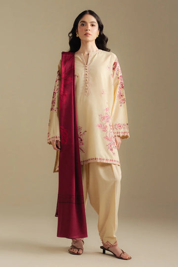 Zawiya Embroidered 3pc front view