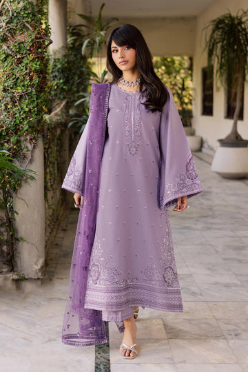 Lilac Aura Embroidered Lawn 3PC
