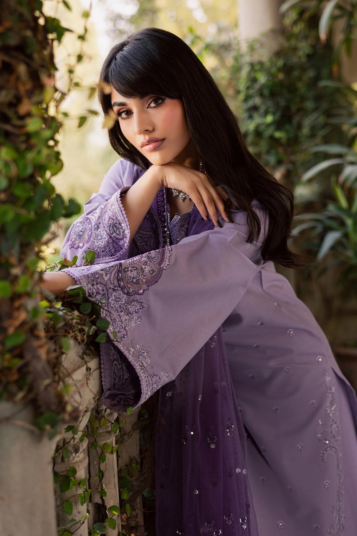 Lilac Aura Embroidered Lawn 3PC