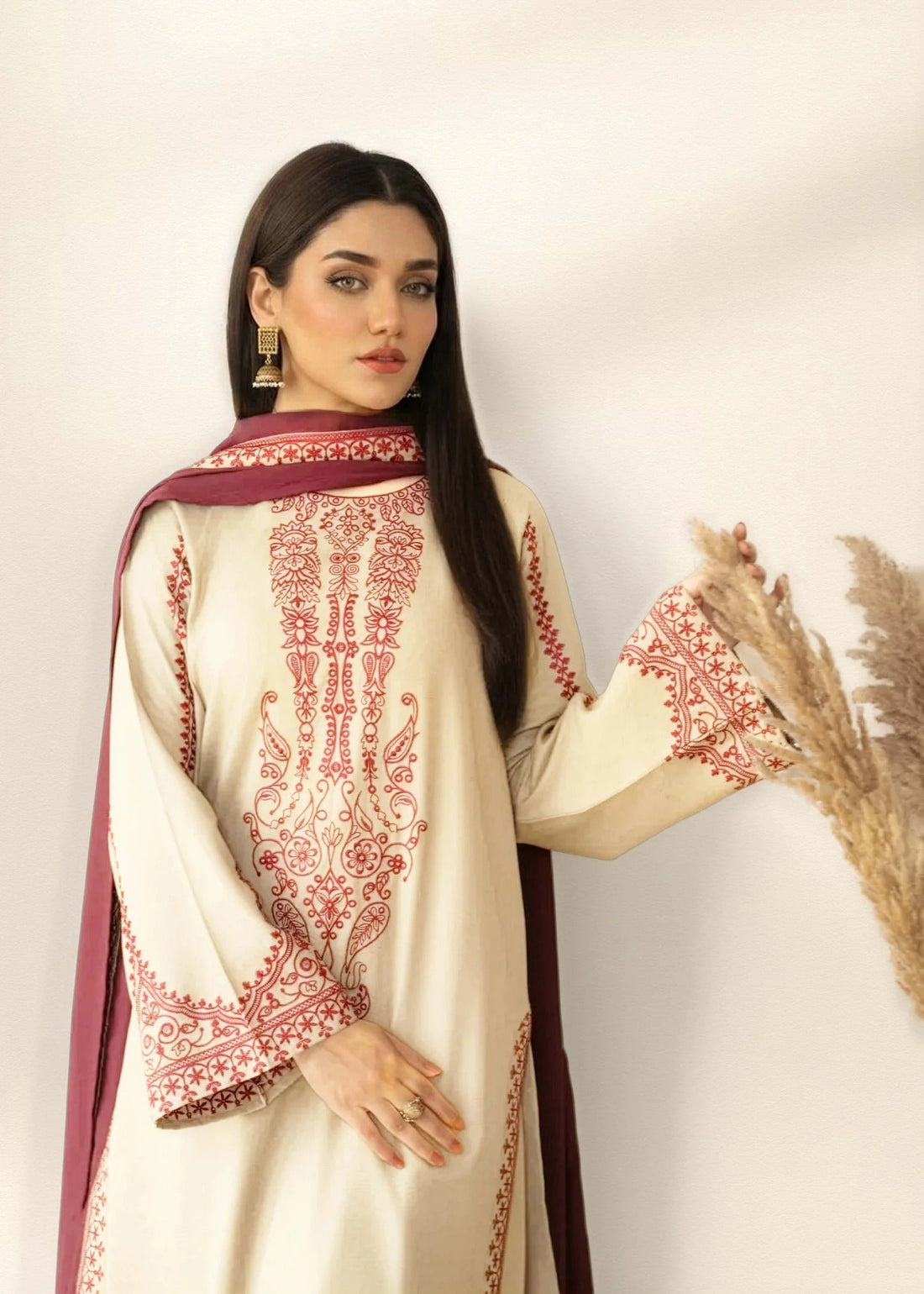 Heer Embroidered 3pc - main product image