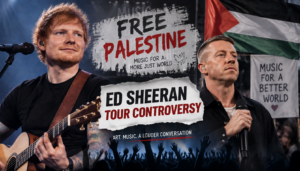 Ed Sheeran and Macklemore tour controversy following discussions about Palestine comments and music industry reactions